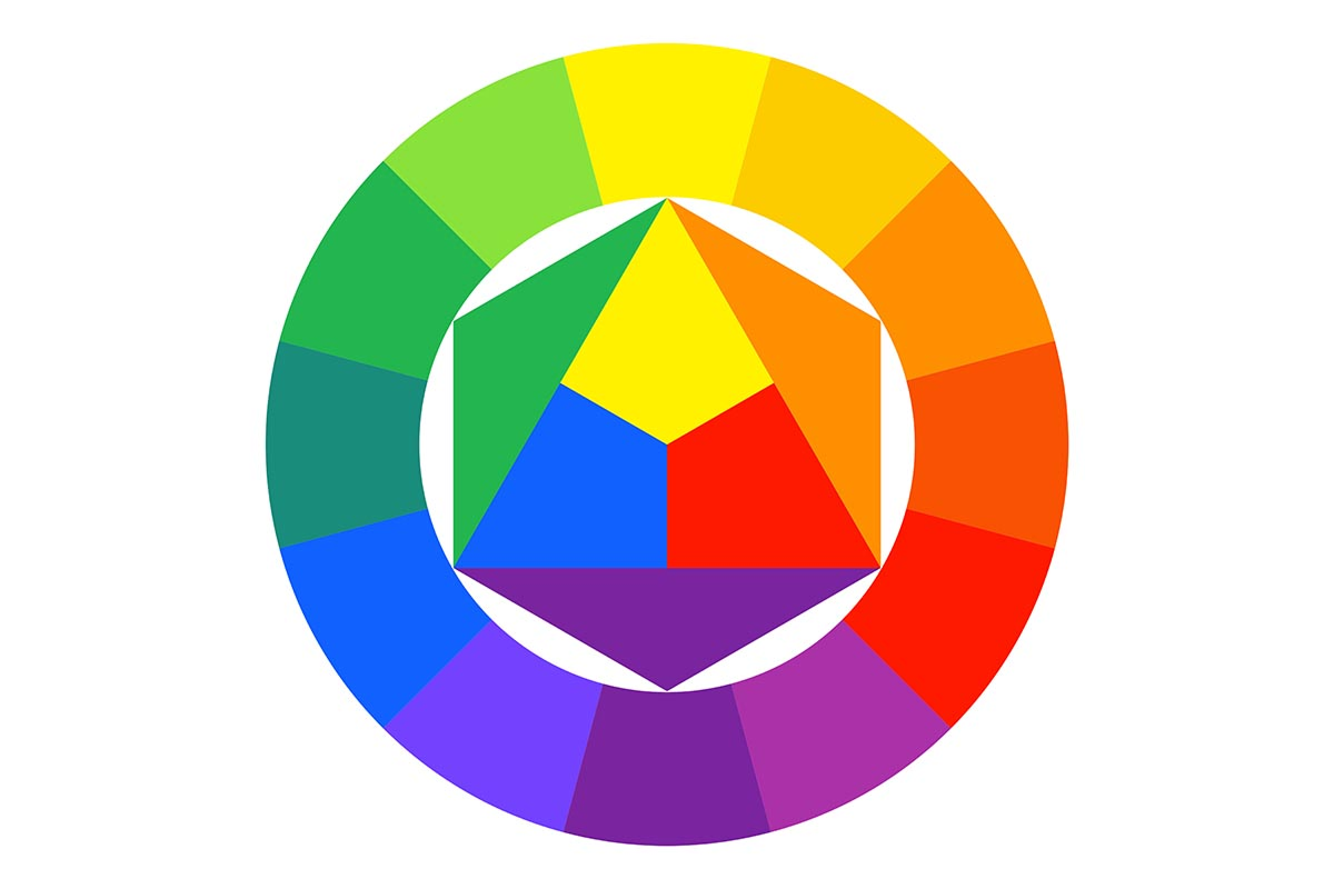 Пример цветового круга Пример цветового круга